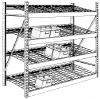 Auto Parts Store Battery Rack Shelf System