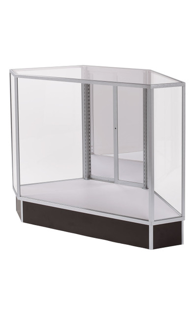 Extra Vision Corner Rear Access Black Display Case Ready To Assemblezoom