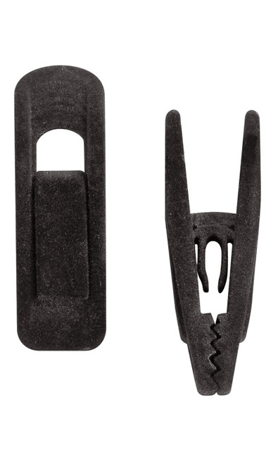 Black Velvet Hanger Clipszoom