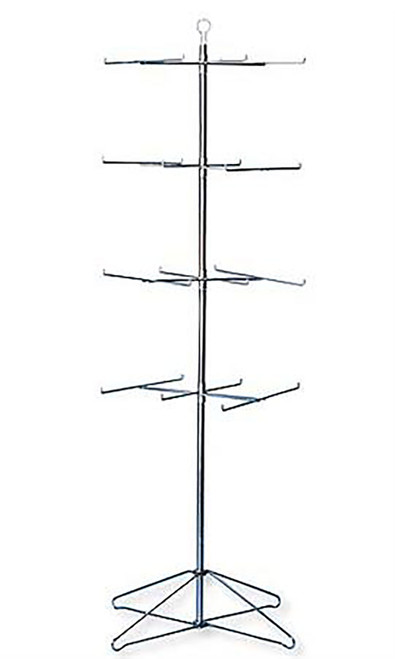 4-Tier Chrome Wire Spinner Rackzoom