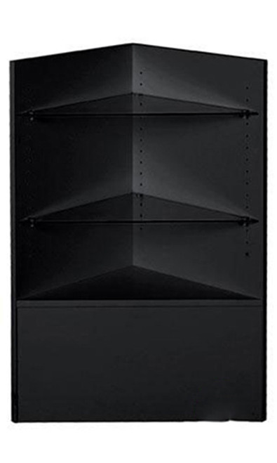 Black Open-Shelf Corner Filler Ready to Assemblezoom