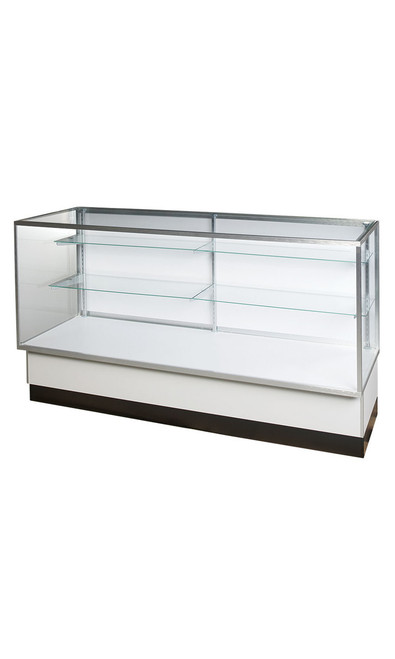 70 inch Full Vision Gray Metal Framed Display Case Ready To Assemblezoom