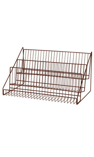 Made to Order Fine Textured Rustic Copper 3-Tier Wire Countertop Rackzoom