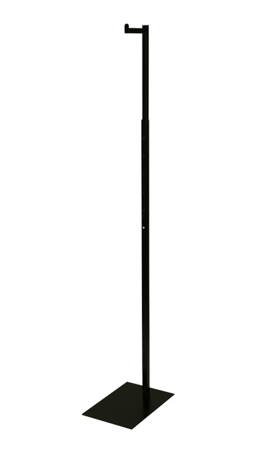 An image of the black adjustable single costumer