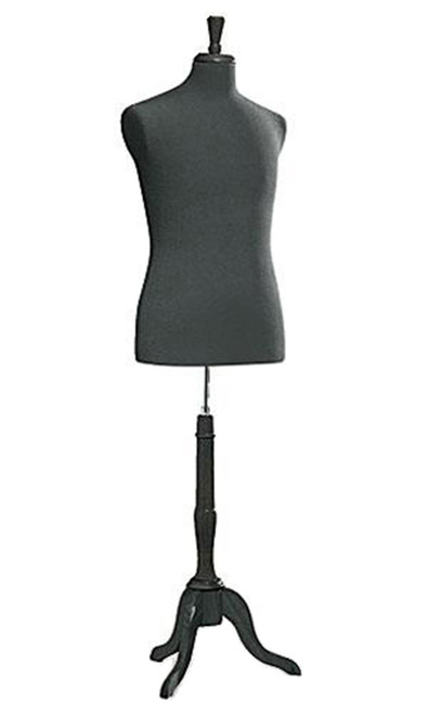 An image of the male black jersey covered suit form