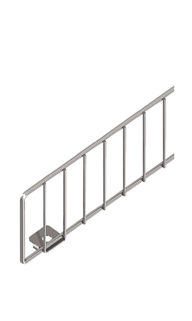 3 x 35 ½ inch Chrome Wire Fence for Pegboardzoom