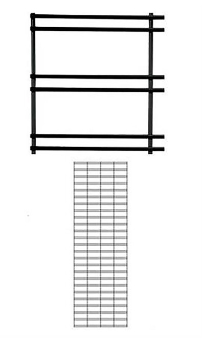 2 x 6 foot Black Slat Grid Panelzoom