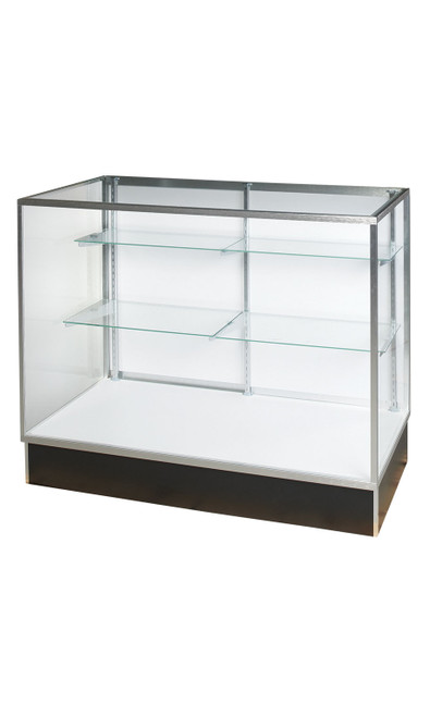 48 inch Extra Vision Metal Framed Black Display Case Fully Assembledzoom