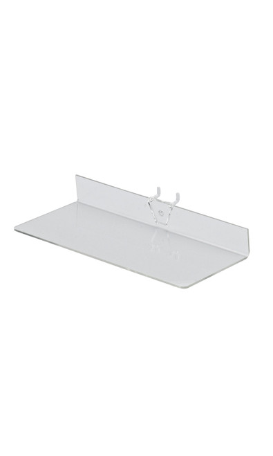 9 x 4 inch Clear Acrylic Shelf for Pegboardzoom